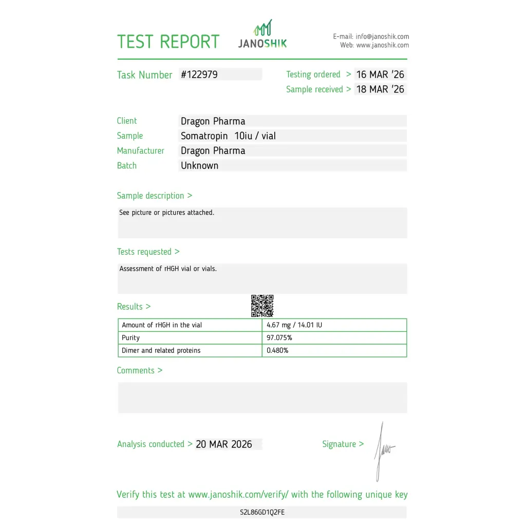 Dragontropin 100IU Dragon Pharma