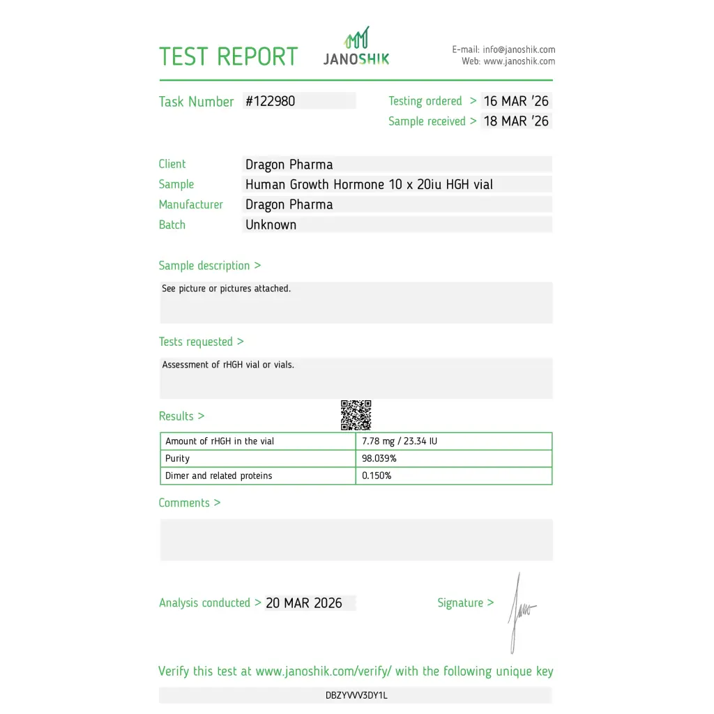 Dragontropin 200IU Dragon Pharma