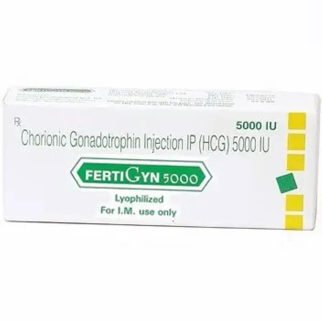 buy HCG Fertigyn 5000 IU Sun Pharma, India