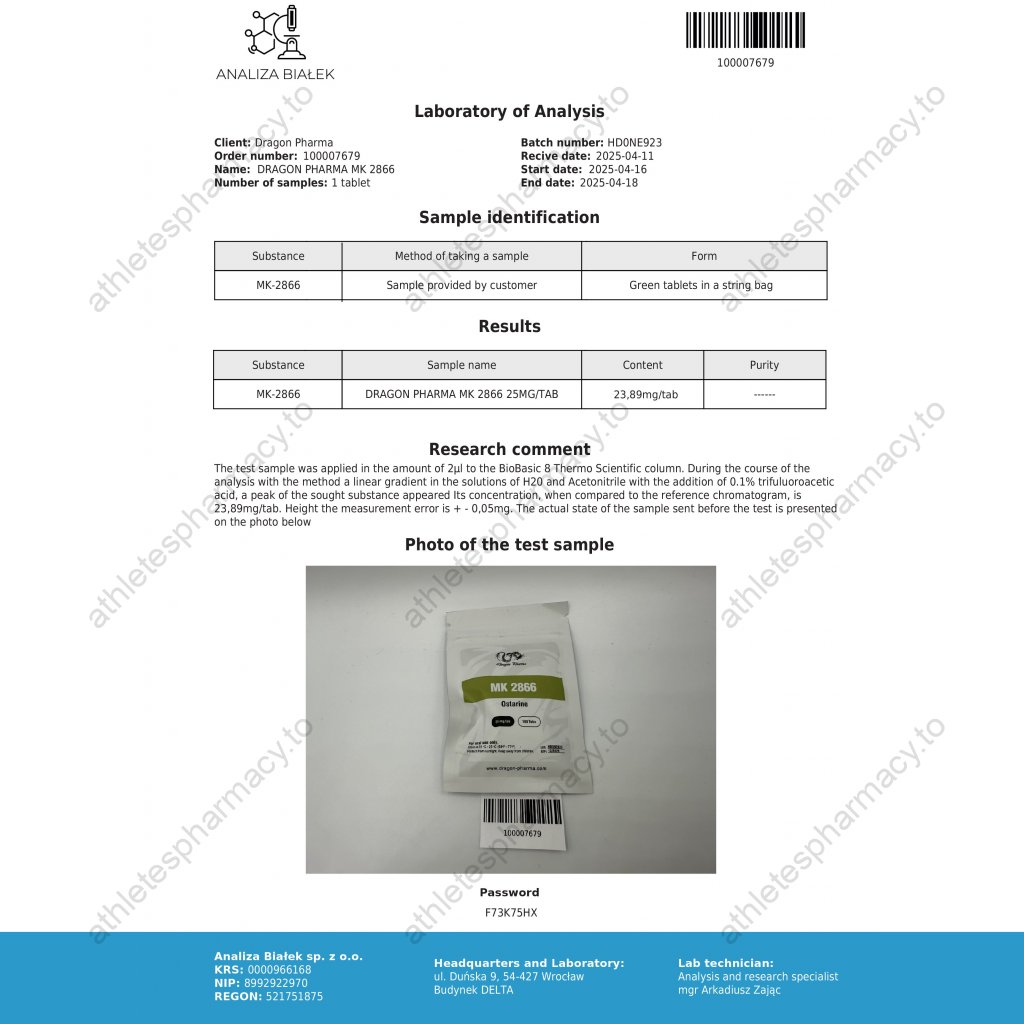 buy MK 2866 Dragon Pharma, Europe buy MK 2866 Dragon Pharma, Europe