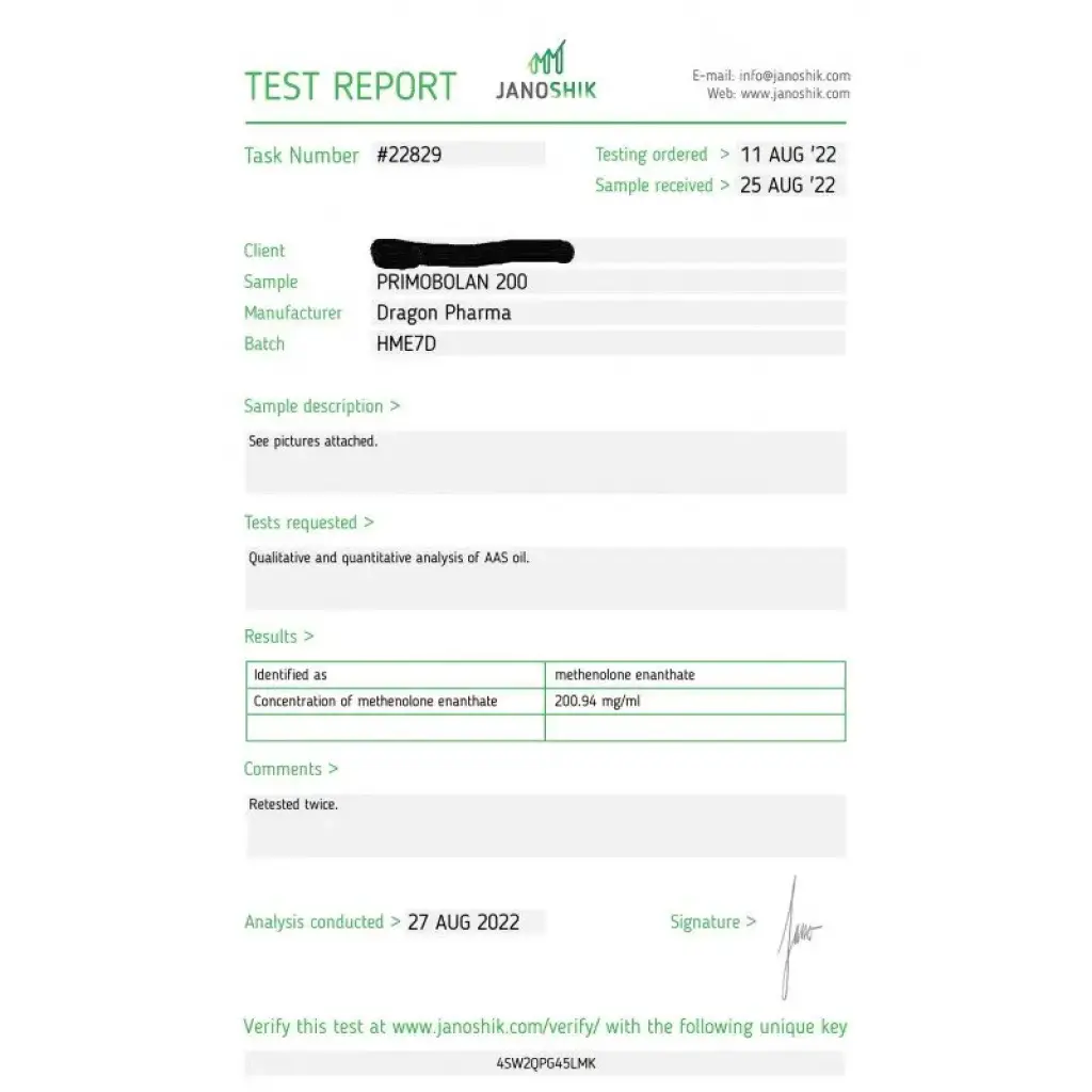 Primobolan 200 Dragon Pharma