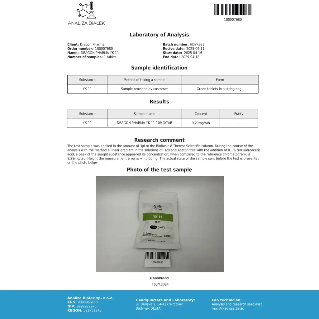 buy YK11 Dragon Pharma, Europe